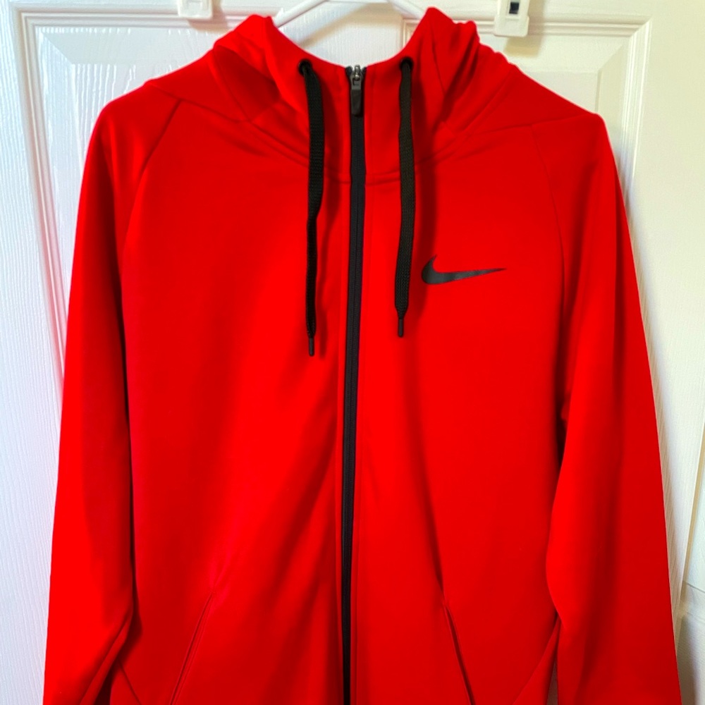 Nike dry fit zip athletic hoodie.
